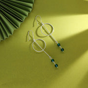 Enchanted Halo Drop & Danglers Silver Earring