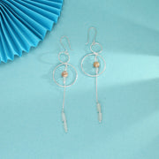 Comet Trail Drop & Danglers Silver Earring