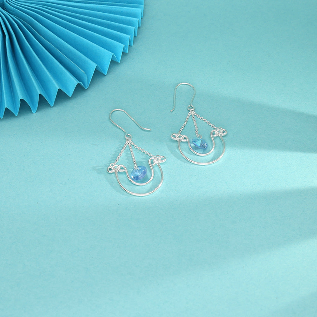 Bluebell Arc Drop & Danglers Silver Earring