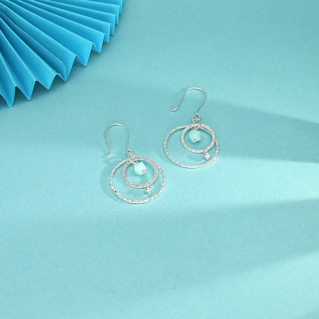 Moon Mist Drop & Danglers Silver Earring