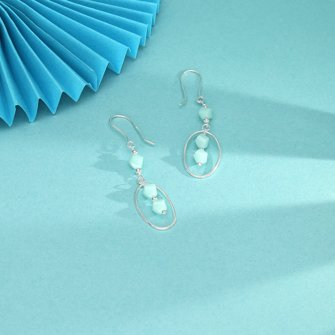 Crystal Cove Drop & Danglers Silver Earring