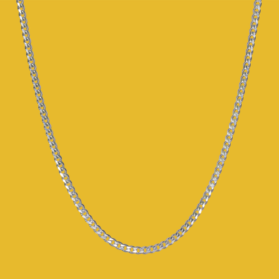 Moonlit Weave 916 Silver Chain For Men