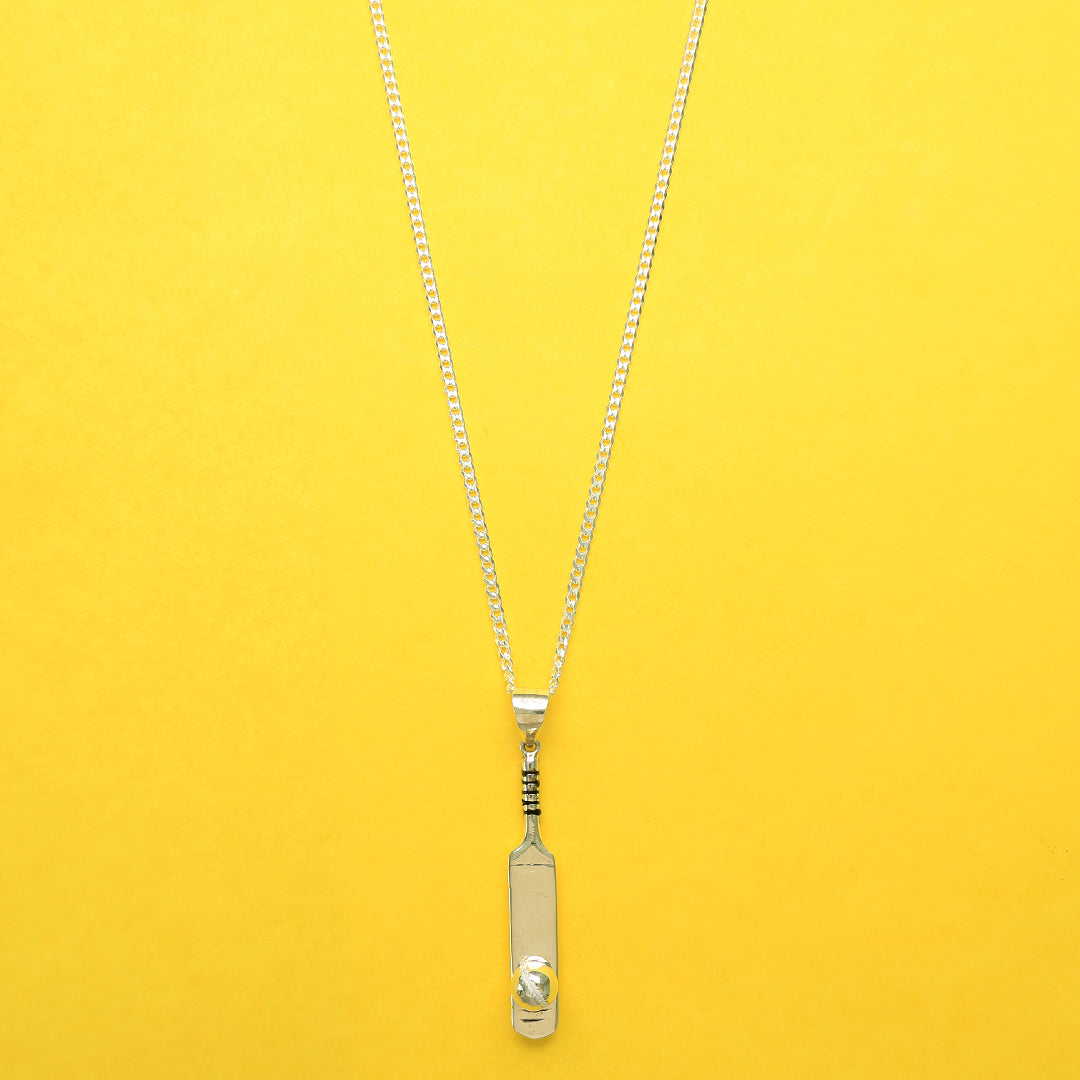 Cricket Spirit 916 Silver Chain & Pendant For Men