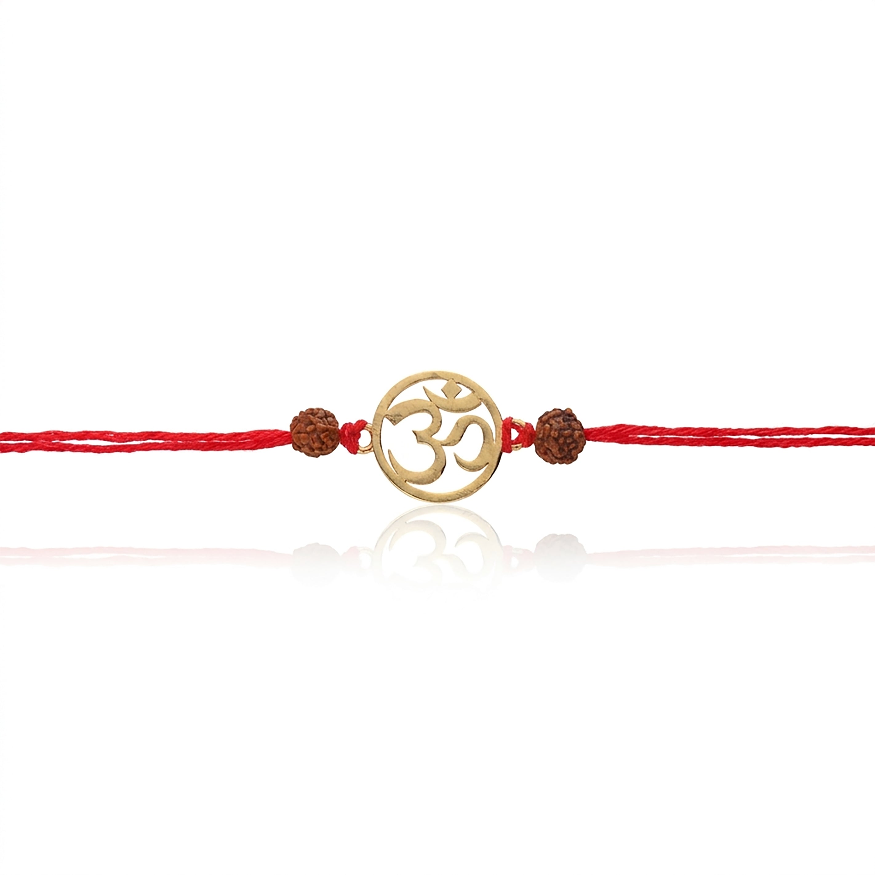 PNG Jewellers Gold Plated Om Divine Rakhi For Men