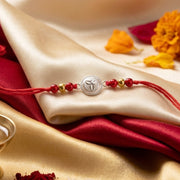 PNG Jewellers Tri petal Silver Rakhi For Men's