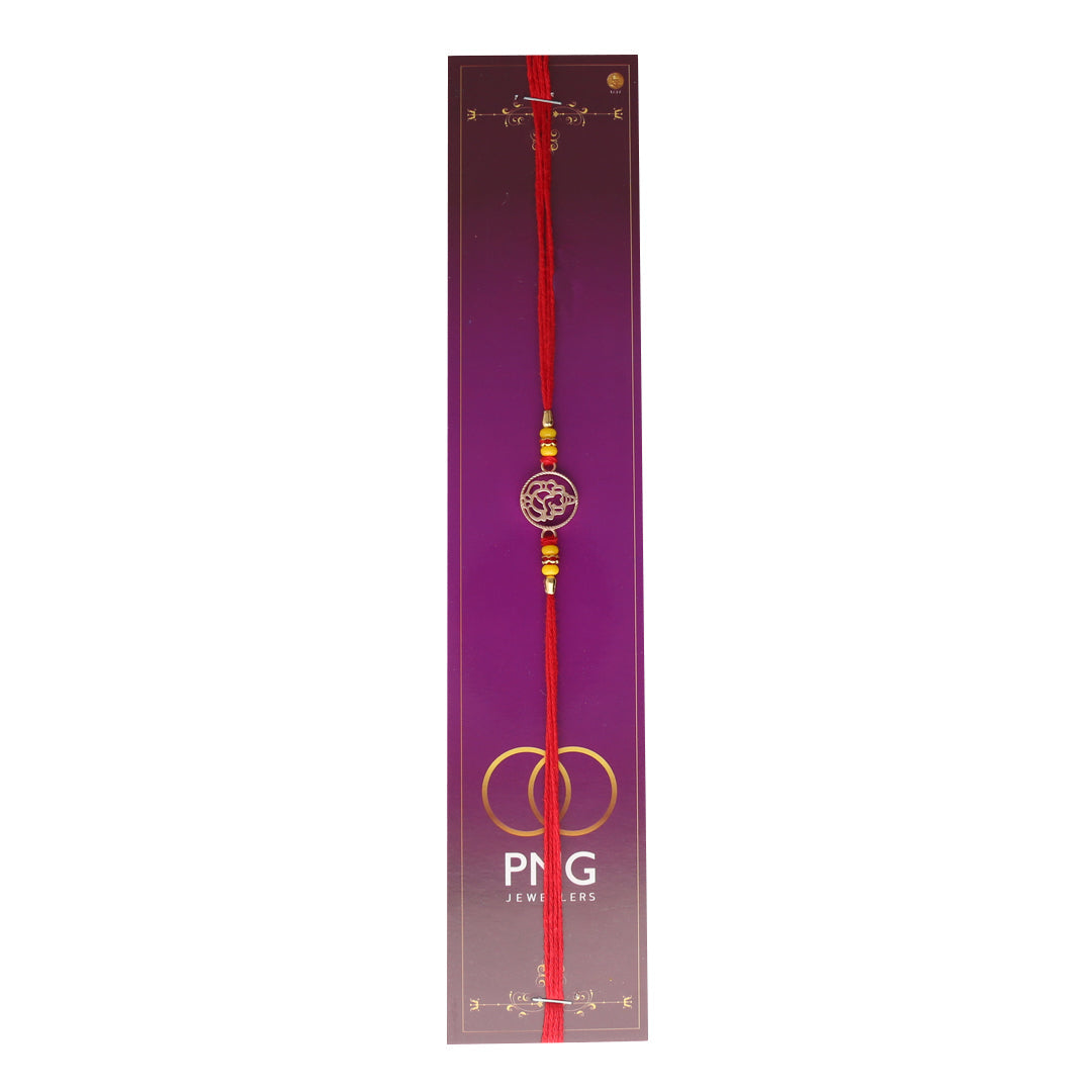 PNG Jewellers Ganesh Silver Rakhi For Men's