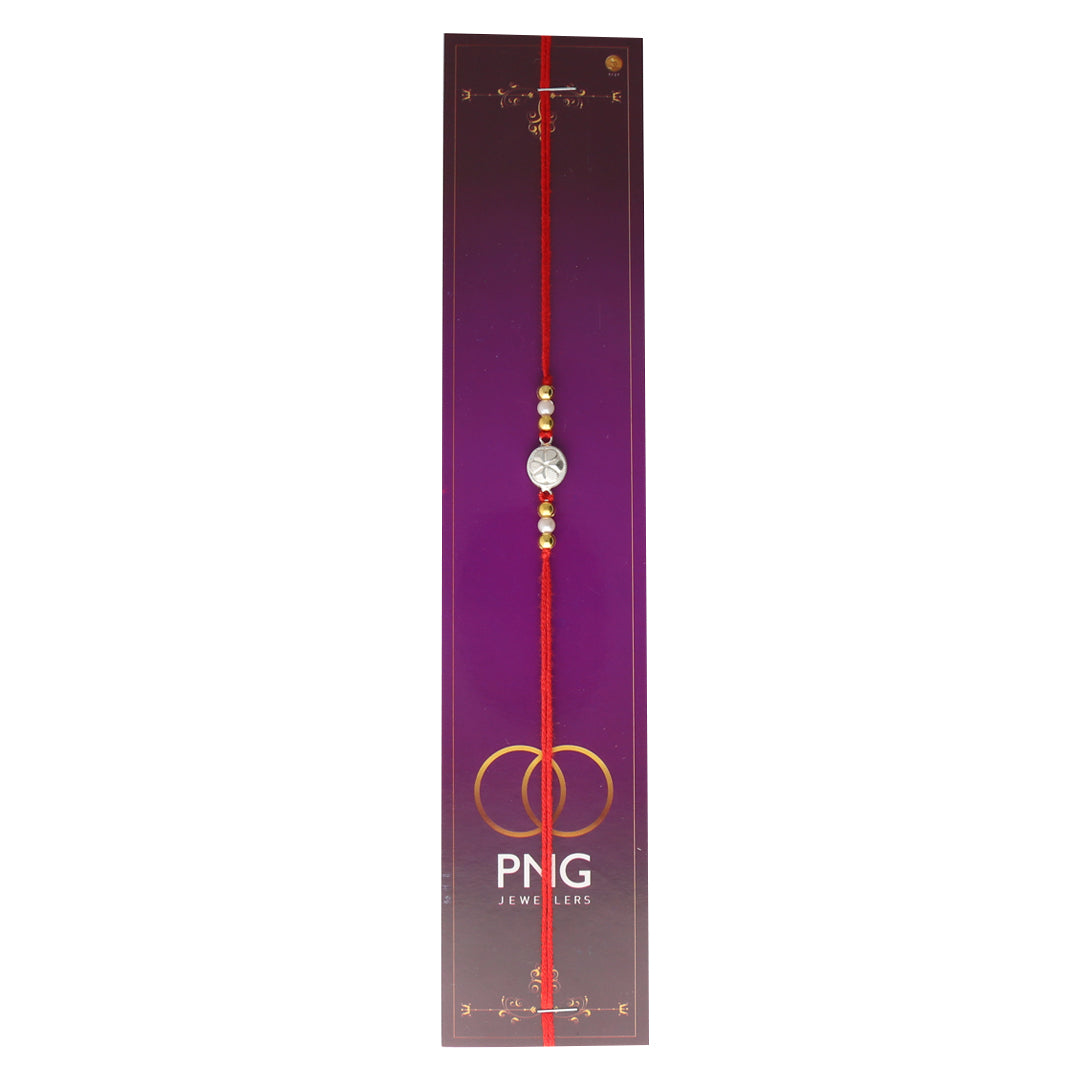 PNG Jewellers Petalous Silver Rakhi For Men's