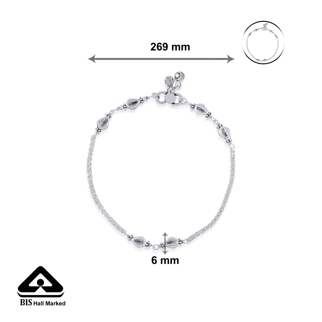 Chic Tinkle Silver Anklet