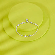 Chic Tinkle Silver Anklet