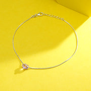 Violet  Whisper 916 Silver Anklet For Woman