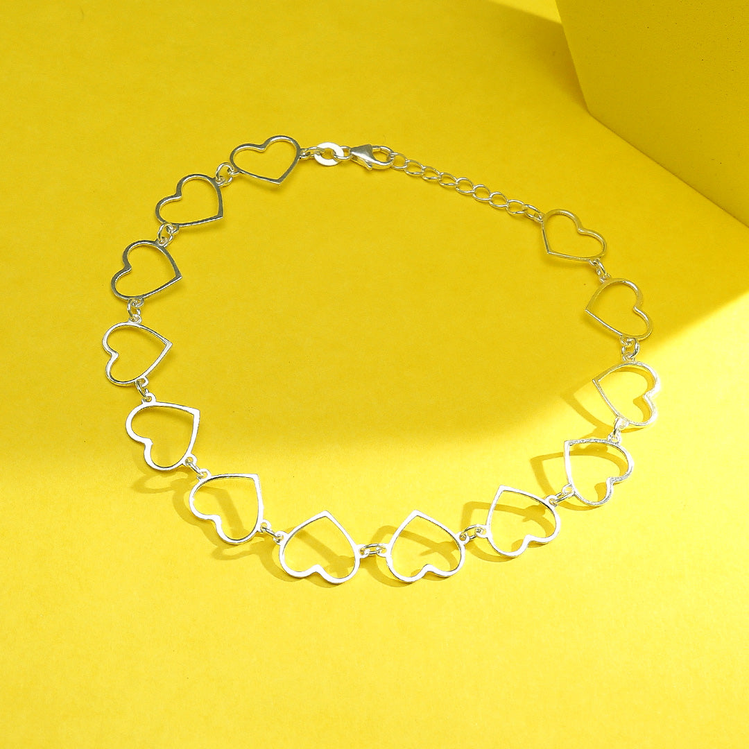 Love Loop 916 Silver Anklet For Woman