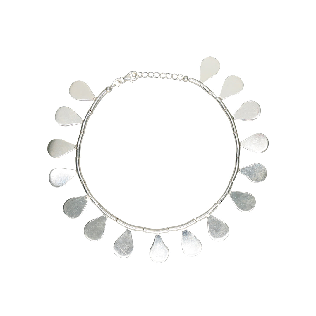 Drova Drops 916 Silver Anklet For Woman