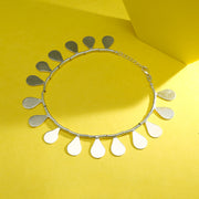 Drova Drops 916 Silver Anklet For Woman