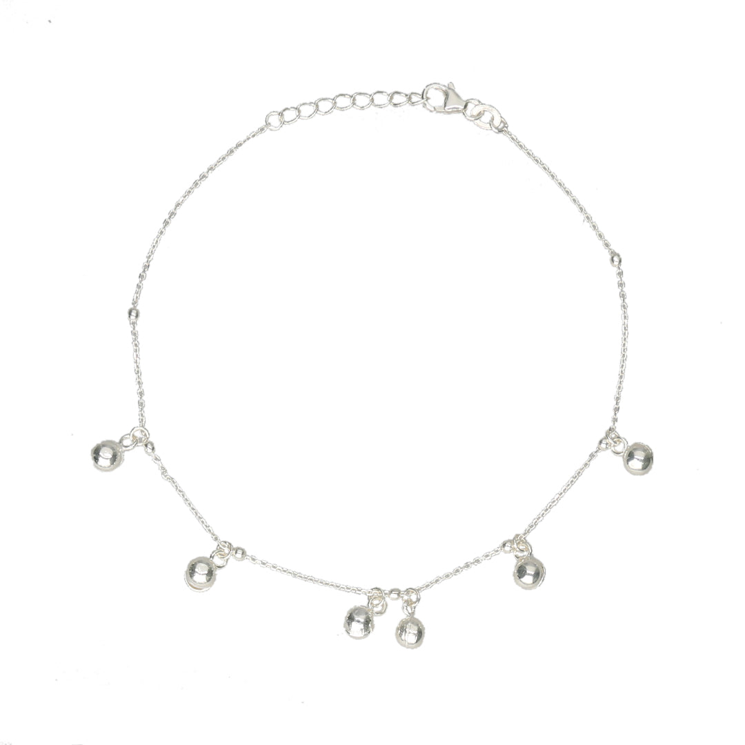 Ghoongroo Lite 916 Silver Anklet For Woman
