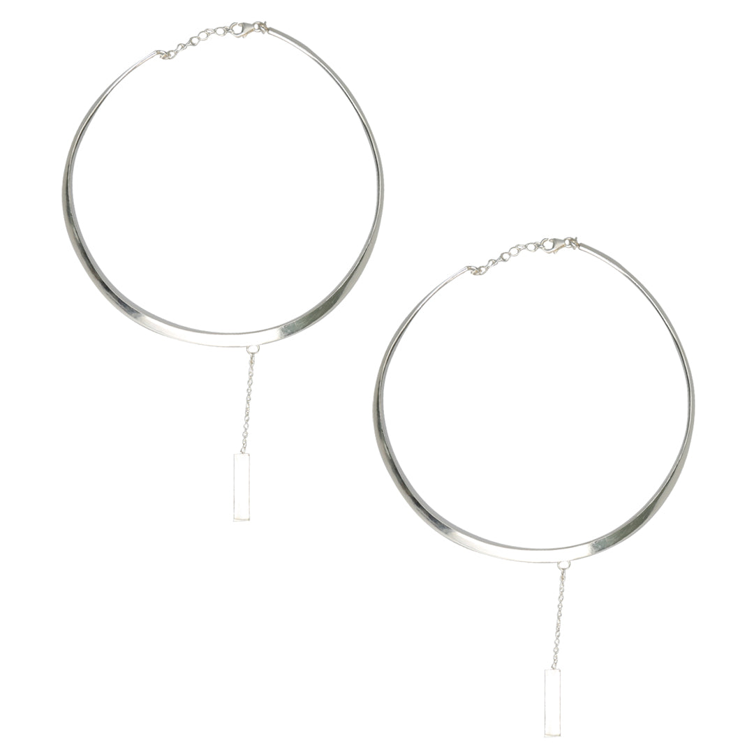 Linear Mist 916 Silver Anklet For Woman