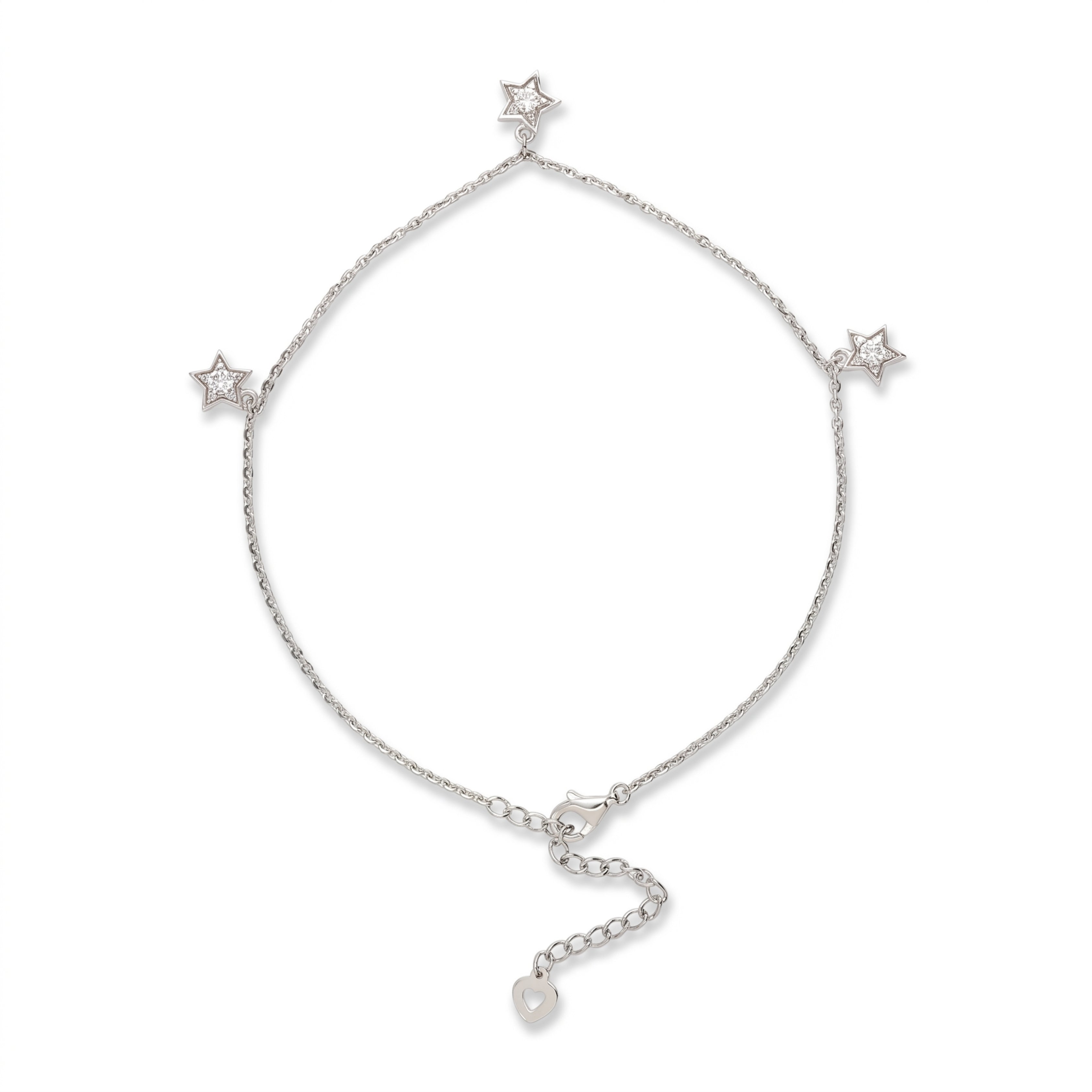 Chic Remix Silver Anklets