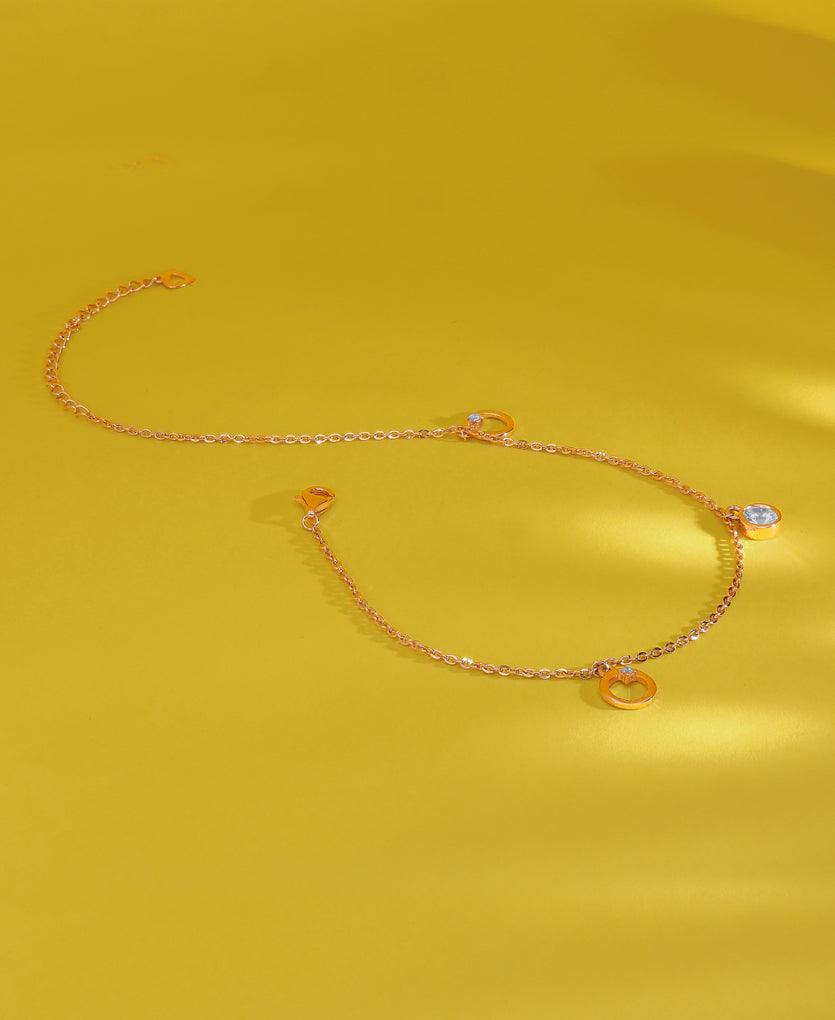 Artistic Edge Silver Anklets