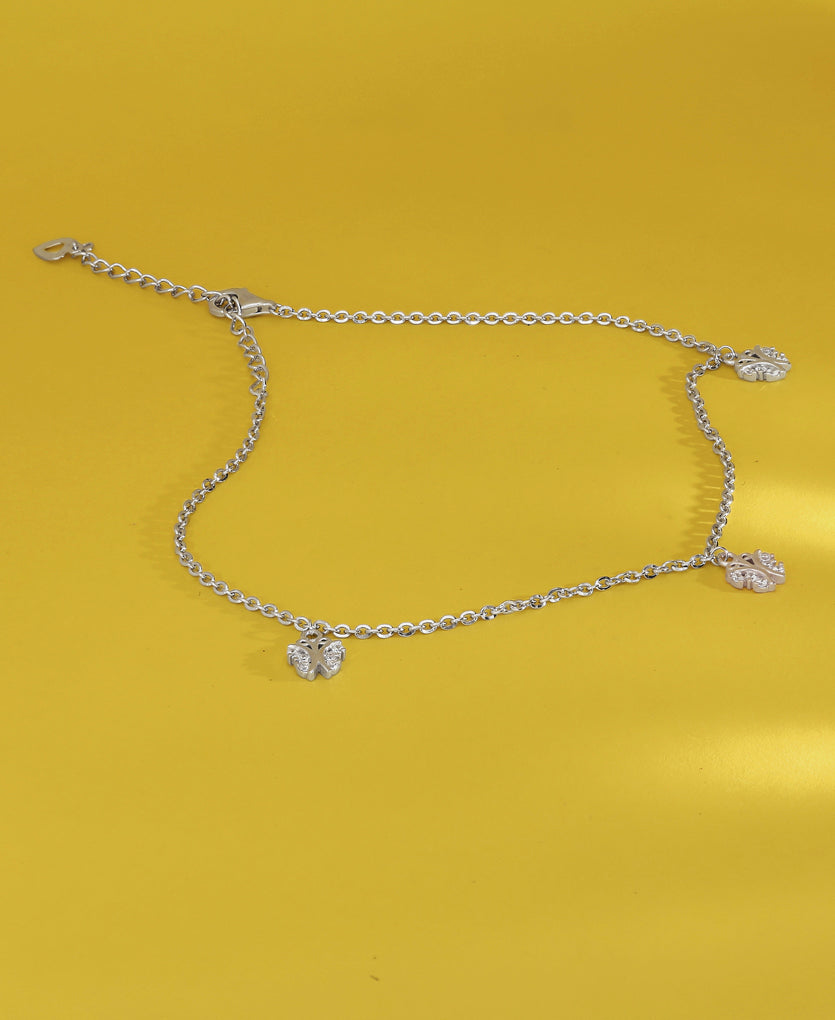 Lunar Delicacy Silver Anklets