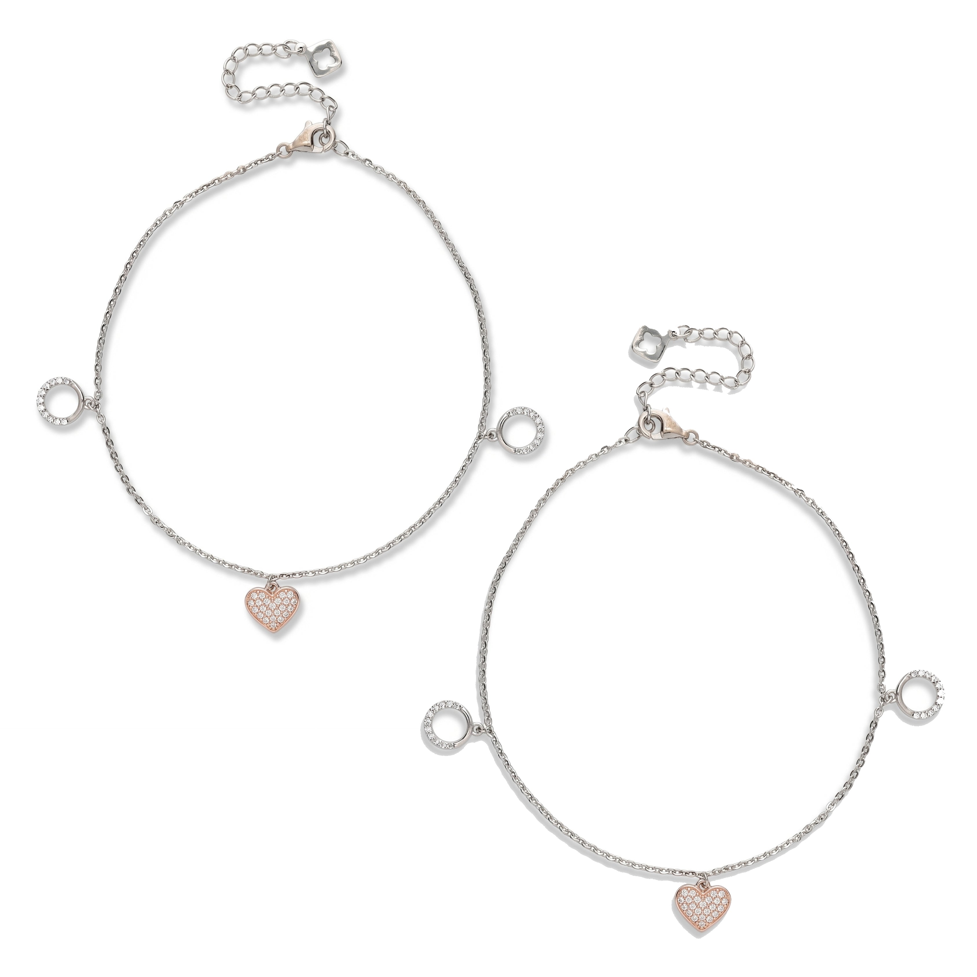 Serene Shadow Silver Anklets