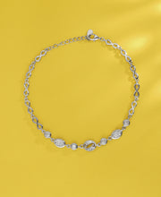 Mystic Melody Silver Anklets