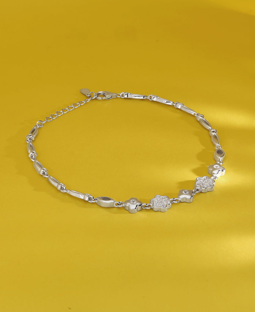 Twinkling Secret Silver Anklets