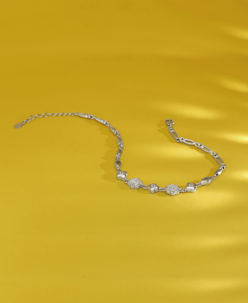 Twinkling Secret Silver Anklets