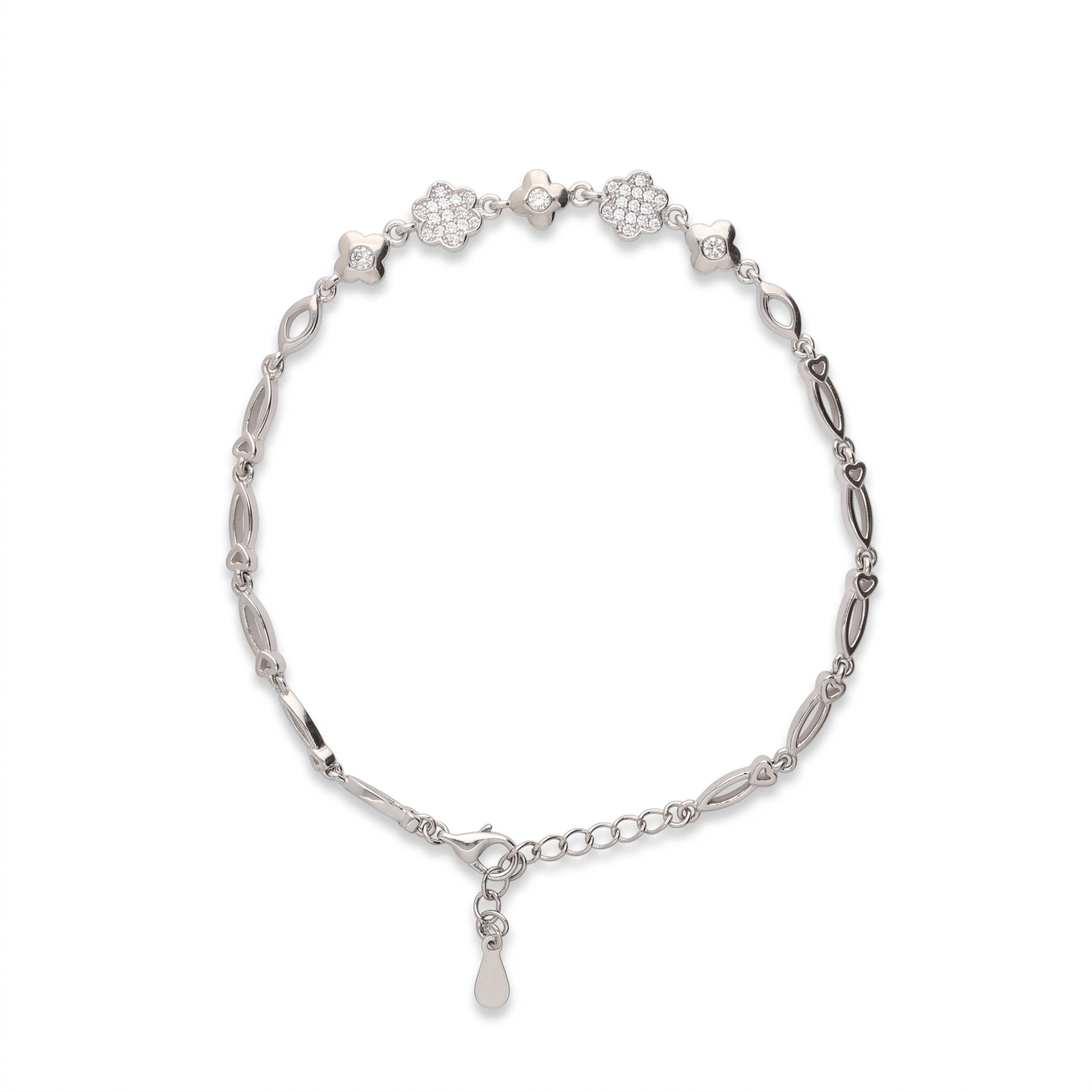 Twinkling Secret Silver Anklets
