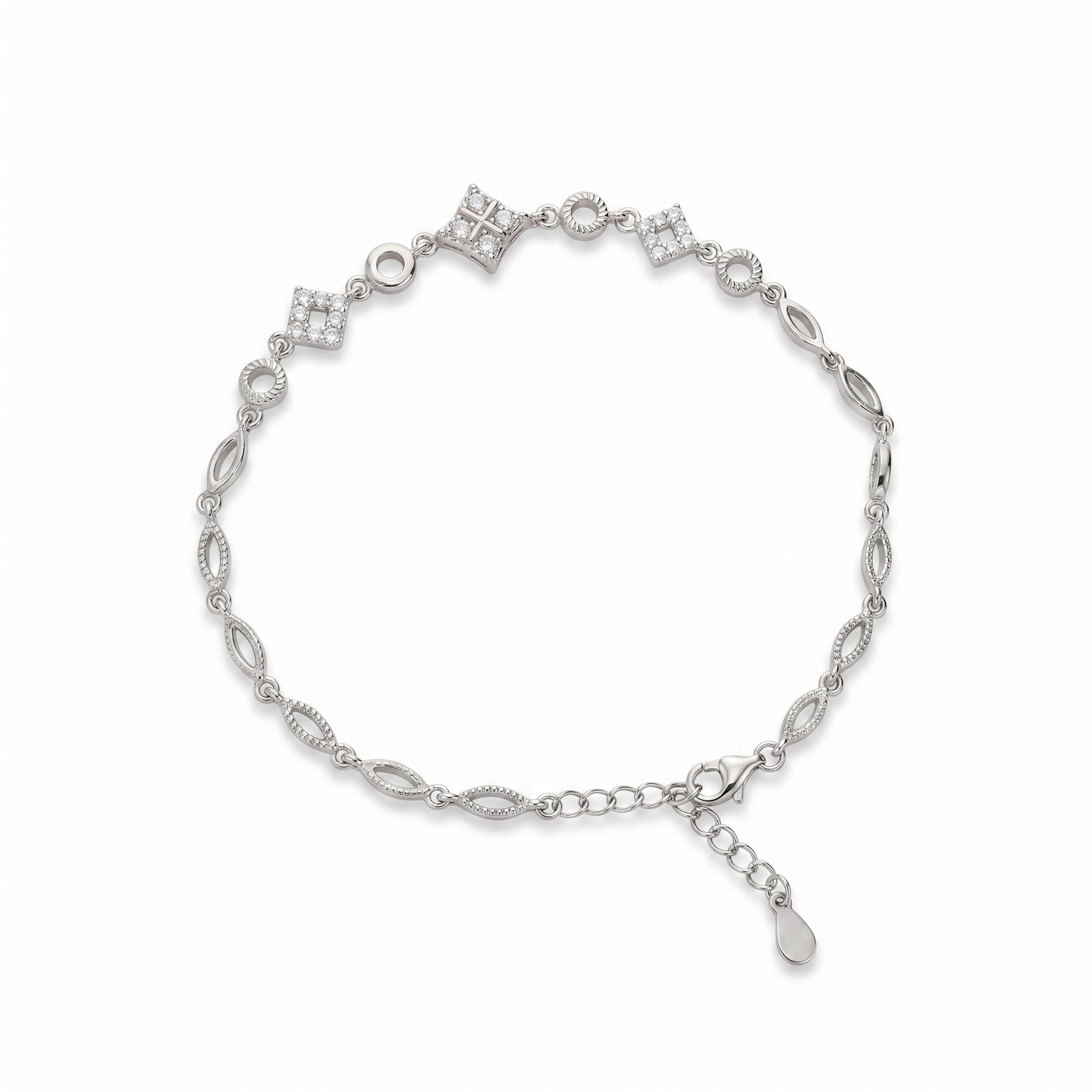 Enchant Embrace Silver Anklets