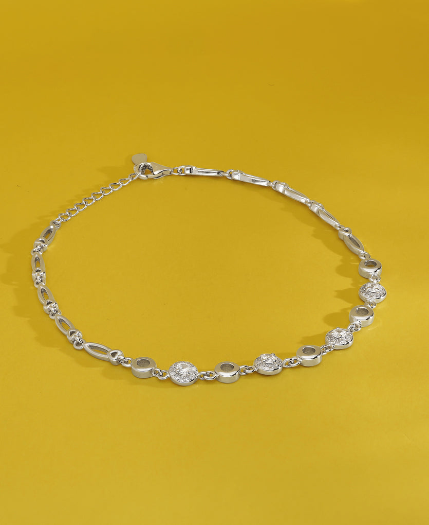 Mystic Mirage Silver Anklets
