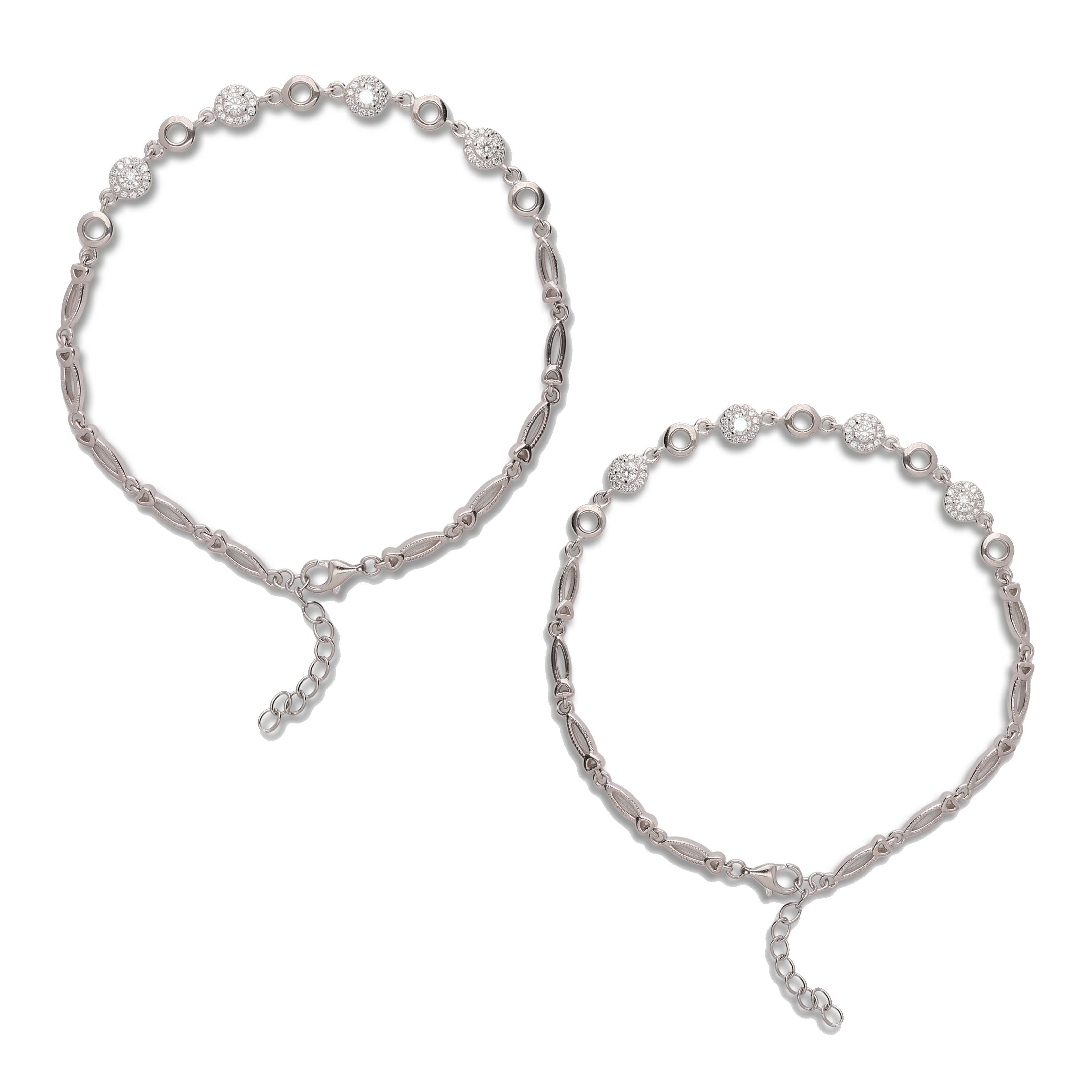 Mystic Mirage Silver Anklets