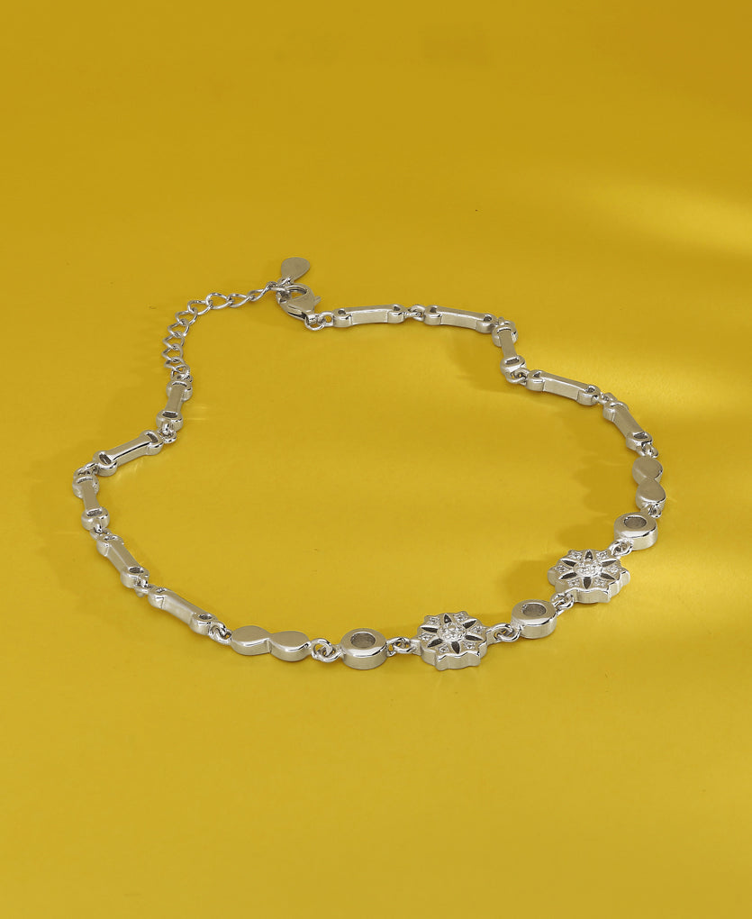 Beautiful Bliss Silver Anklets