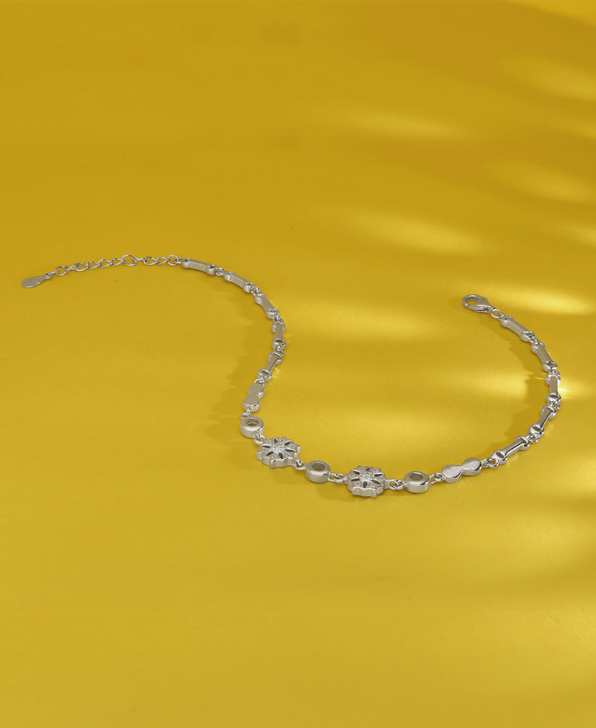 Beautiful Bliss Silver Anklets