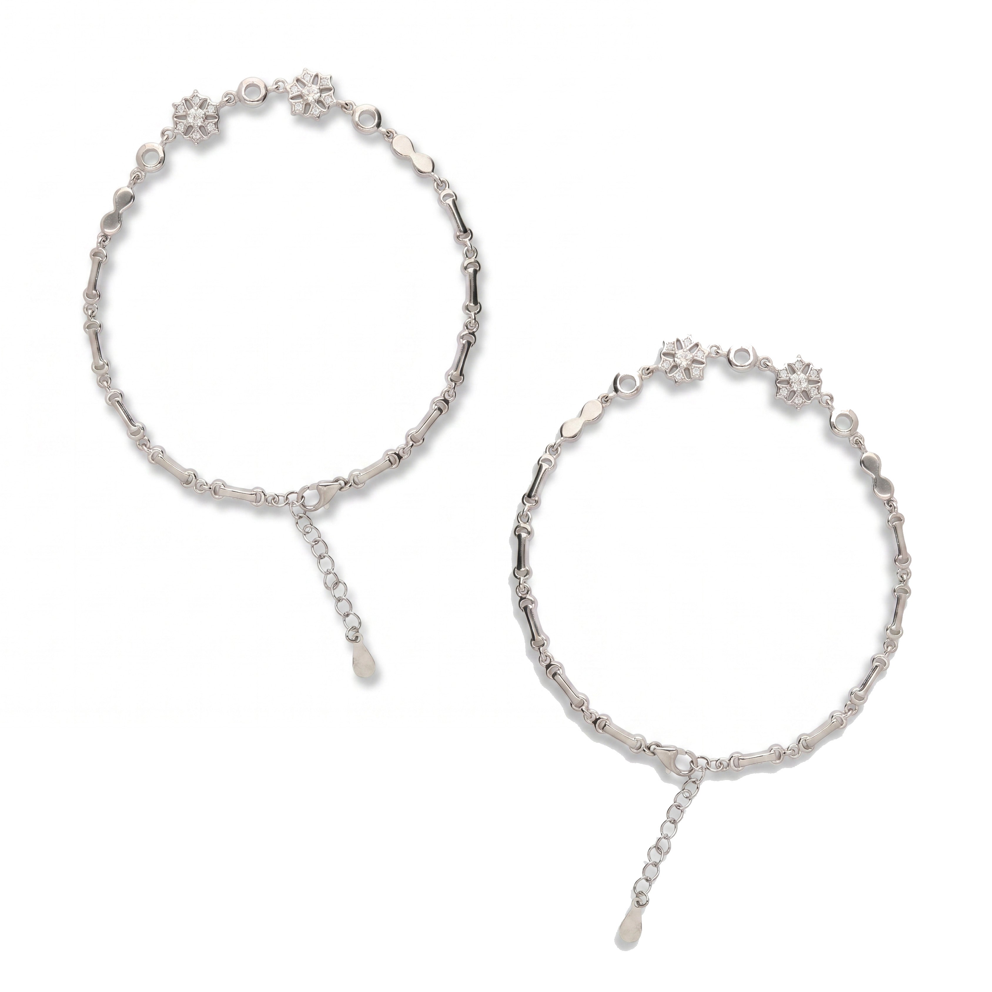 Beautiful Bliss Silver Anklets