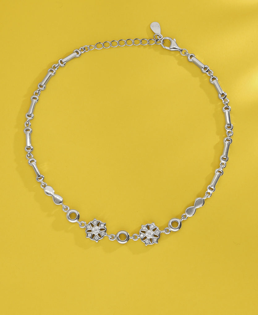 Beautiful Bliss Silver Anklets