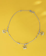 Fusion Fiesta Silver Anklets