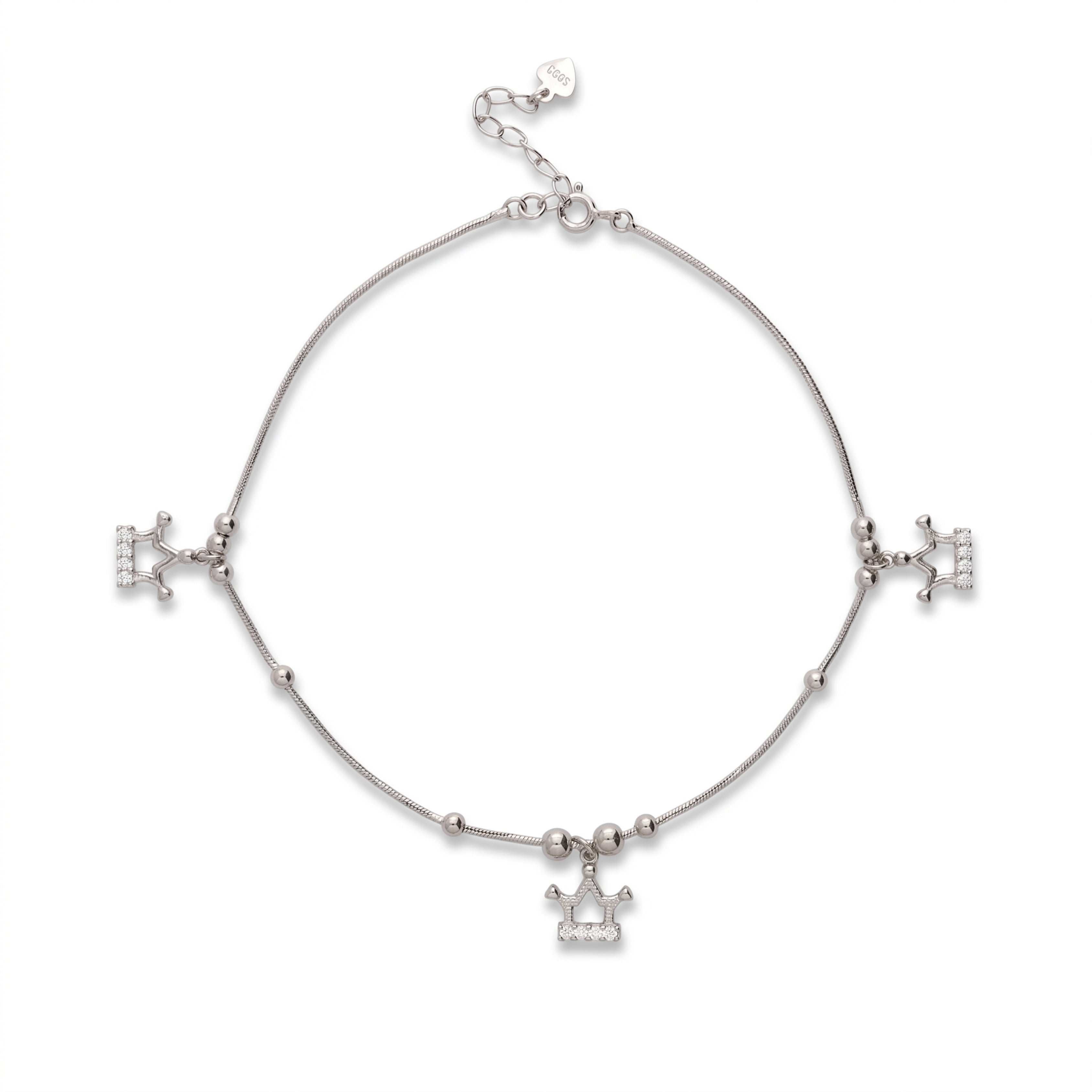 Fusion Fiesta Silver Anklets