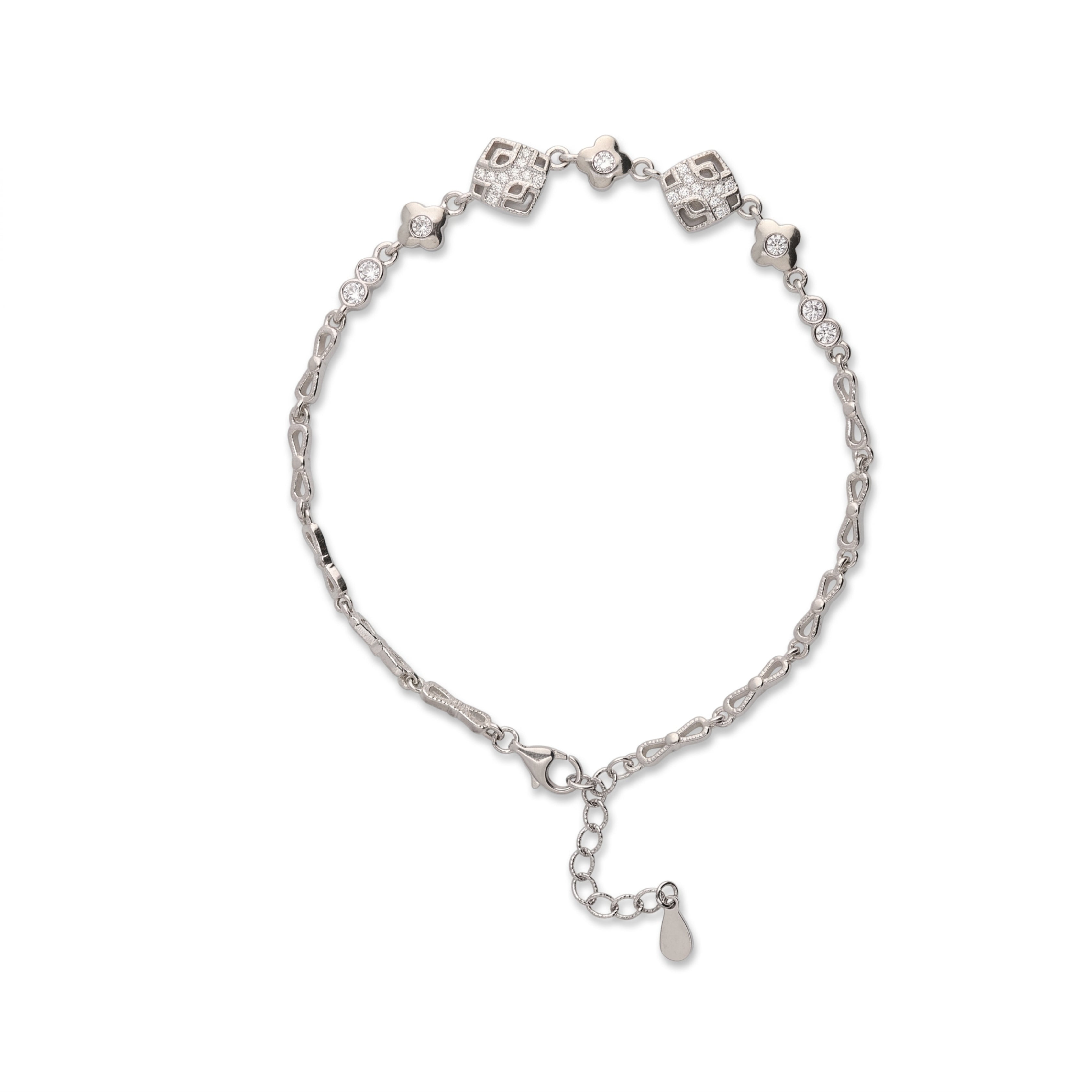 Awful Sparkle Silver Anklets
