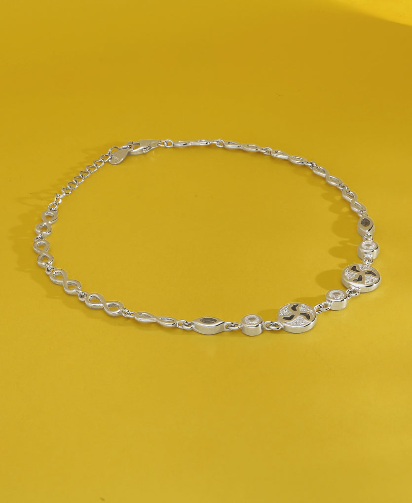 Runaway Aurora Silver Anklets