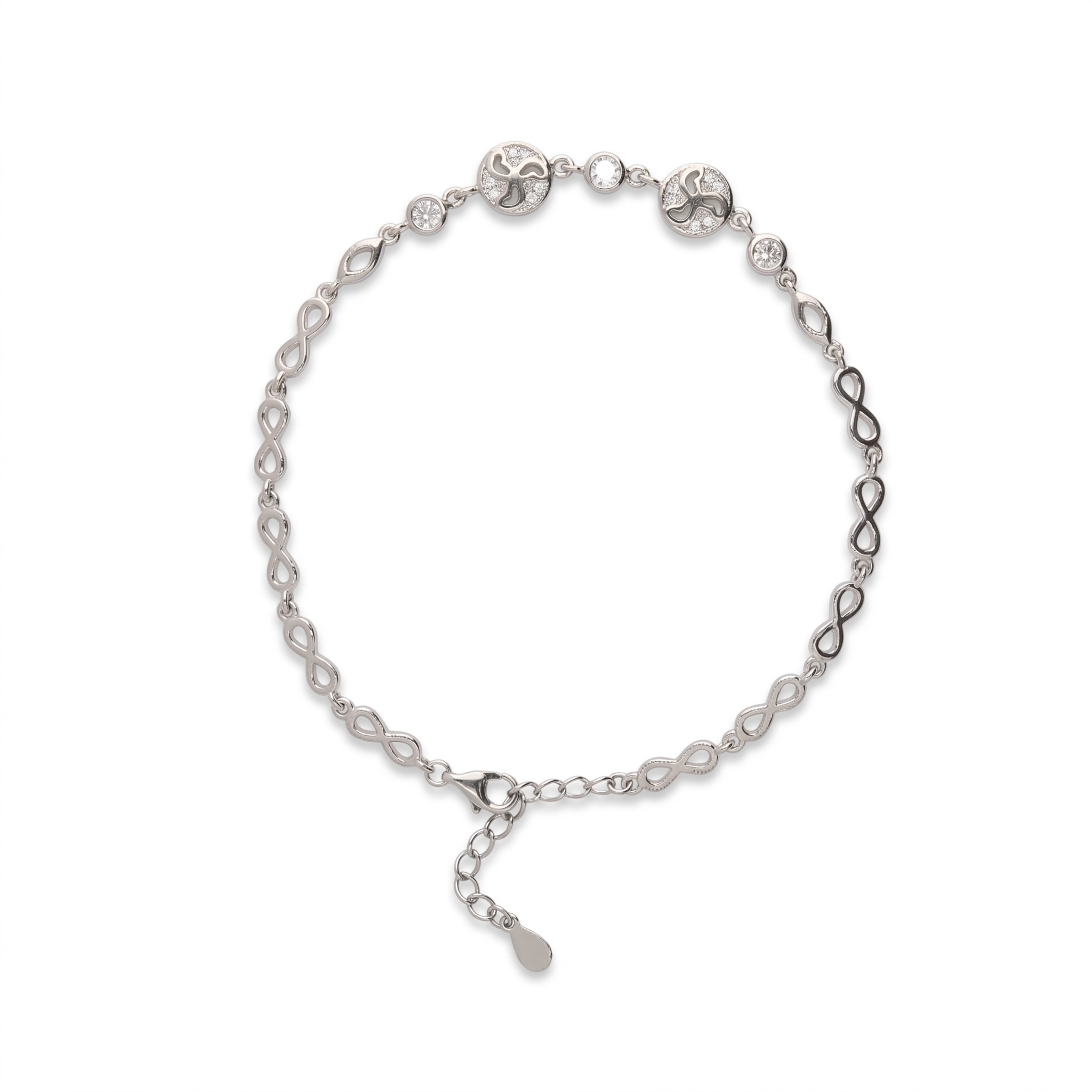Runaway Aurora Silver Anklets