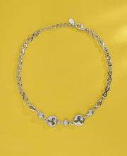 Runaway Aurora Silver Anklets