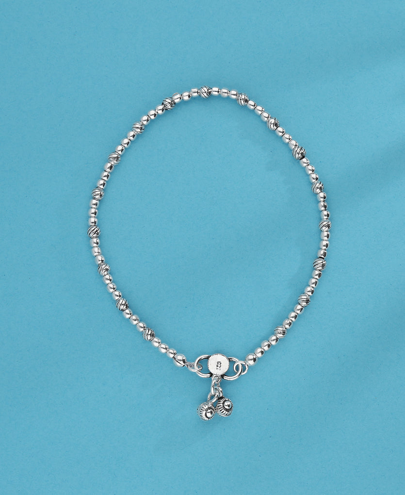 Simple Silver Anklet