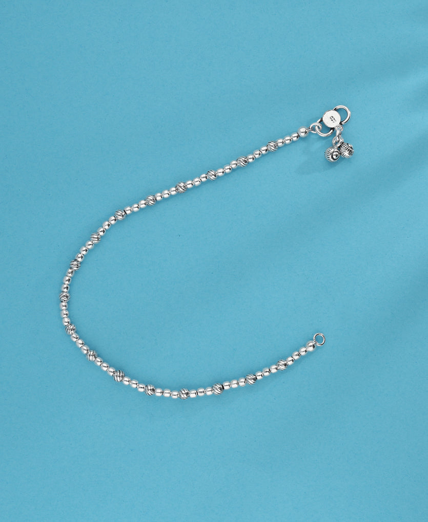 Simple Silver Anklet