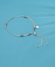 Helical Silver Anklet