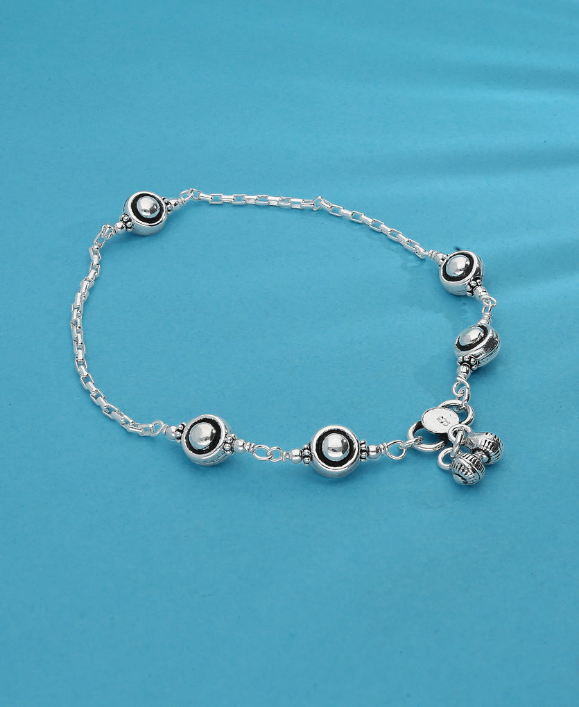 Annular Silver Anklet