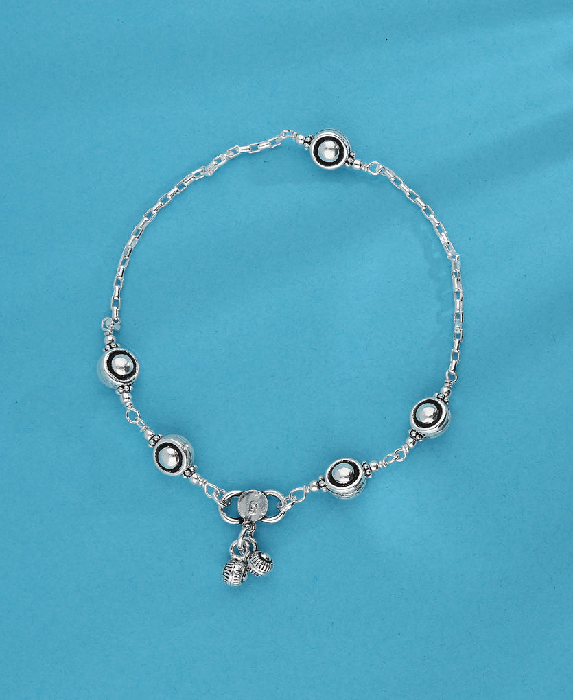 Annular Silver Anklet