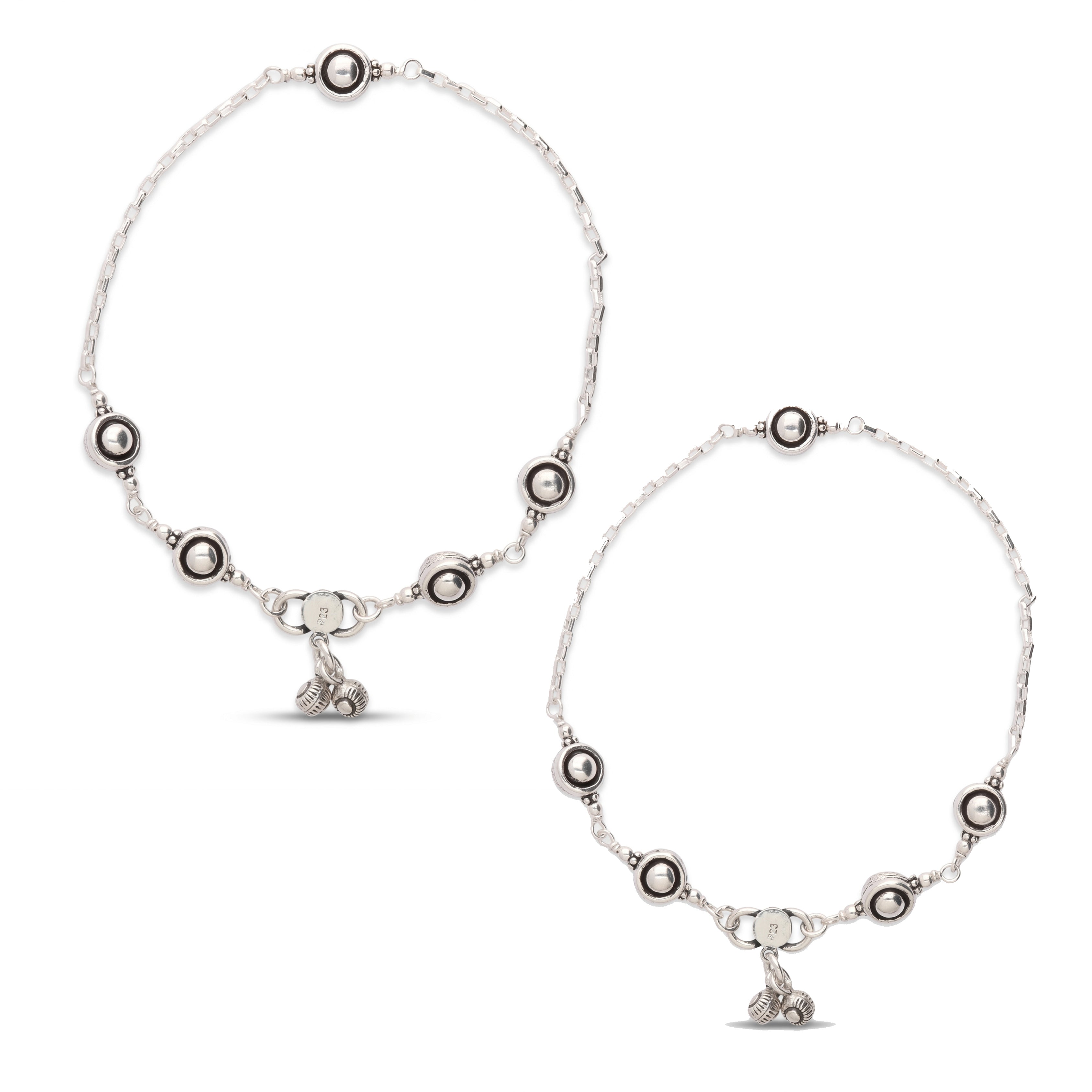 Annular Silver Anklet