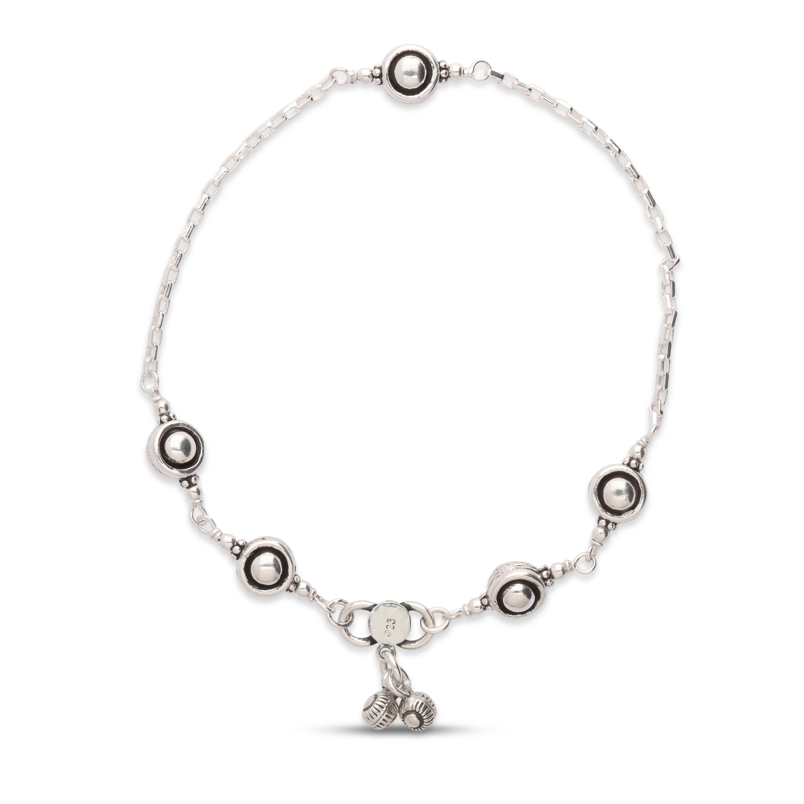 Annular Silver Anklet