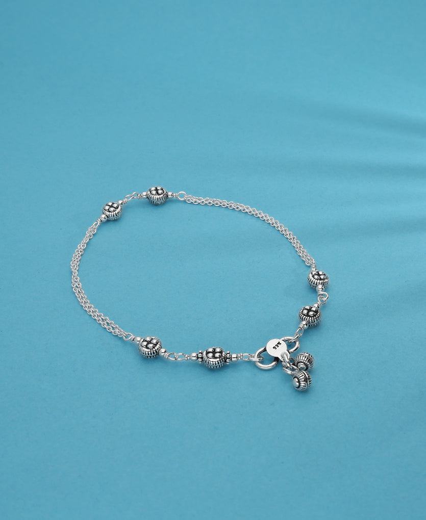 Walkover Silver Anklet
