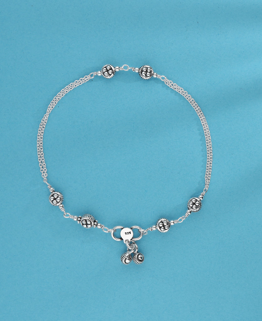 Walkover Silver Anklet