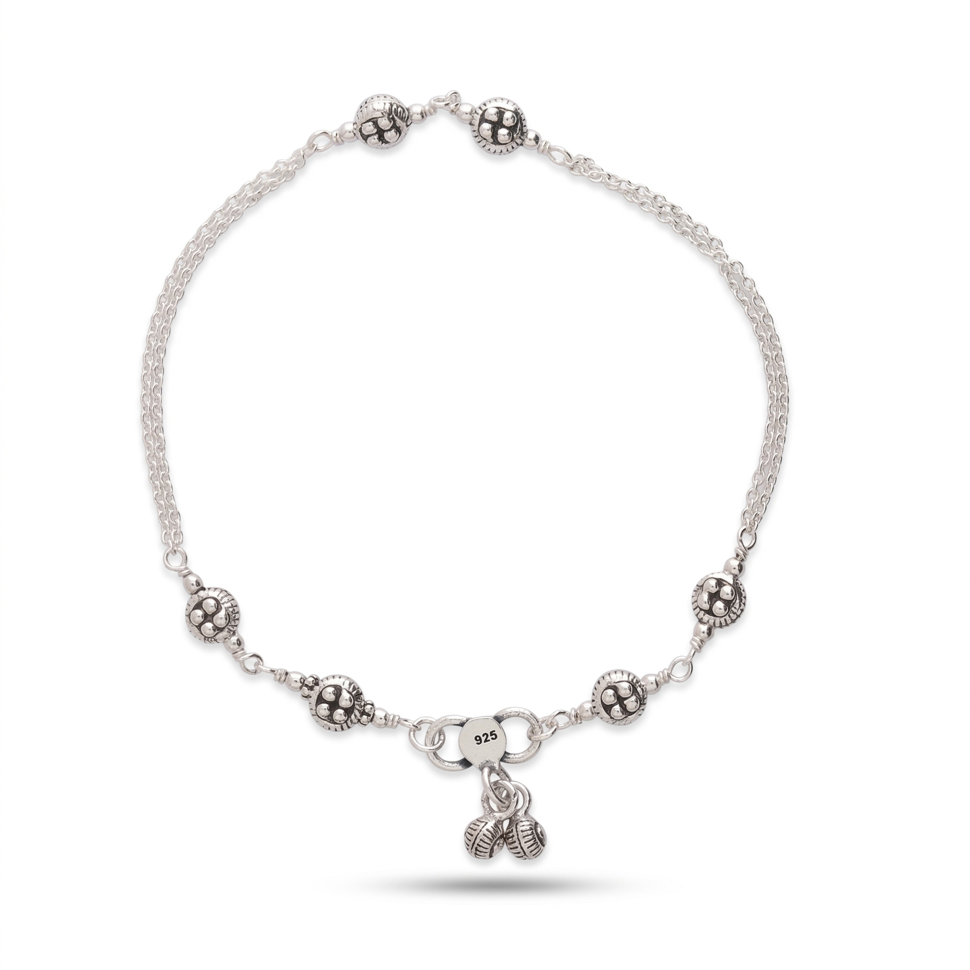 Walkover Silver Anklet